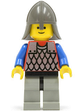 LEGO cas160 Scale Mail - Red with Blue Arms, Light Gray Legs with Black Hips, Dark Gray Neck-Protector