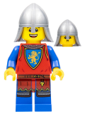 LEGO cas563 Lion Knight - Male, Flat Silver Neck Protector