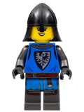 LEGO cas575 Black Falcon - Female, Pearl Dark Gray Detailed Legs, Black Neck Protector