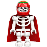 LEGO hs063 Douglas Elton / El Fuego - Skeleton with Cape