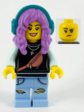 LEGO hs072 Parker L. Jackson - Black Top with Headphones (Smile / Grumpy)