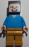 LEGO min074 Steve - Pearl Gold Legs