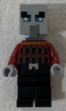 LEGO min079 Illager - Black Legs, Neck Bracket and Tile with Clip